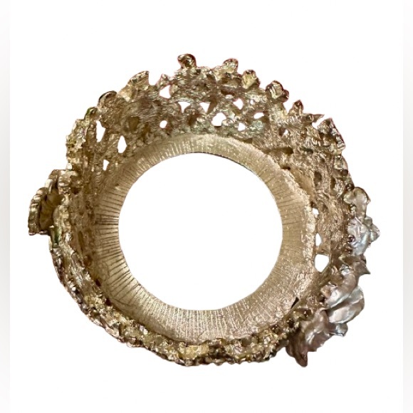 Unique Candle Holder-Floral & Butterfly Design, Engraved “We Love You” - Picture 6 of 11